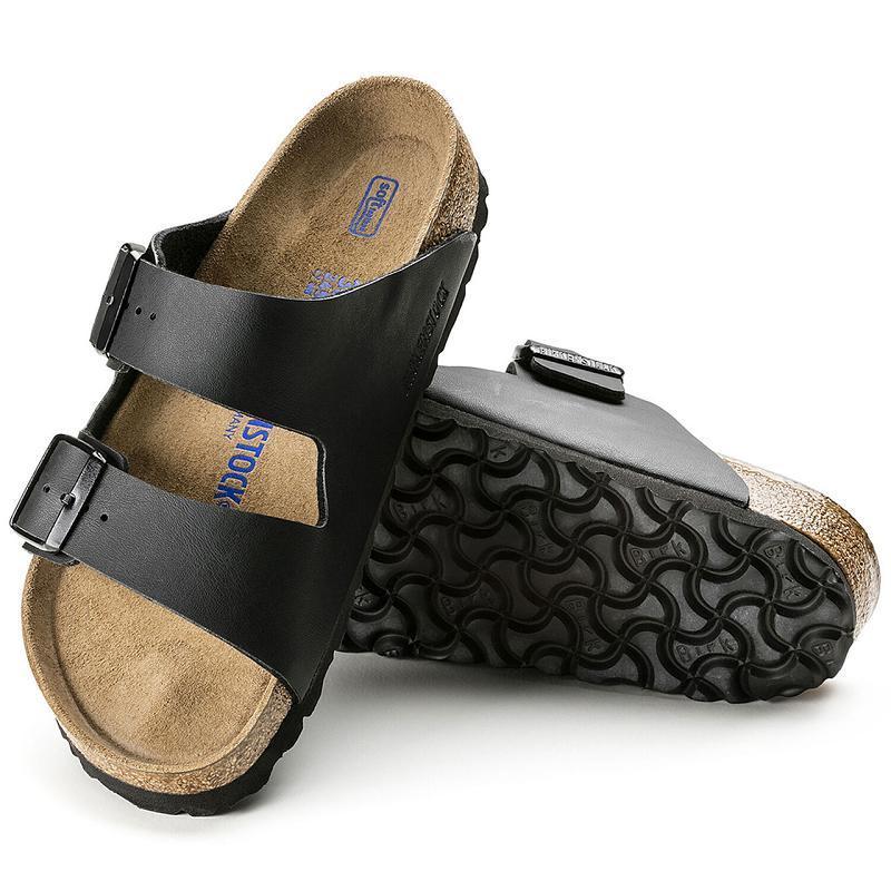 Arizona Birkenstock Soft Footbed Birko Flor Panske Čierne | SK 311FDN